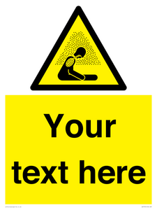 Custom warning asphyxiating atmosphere